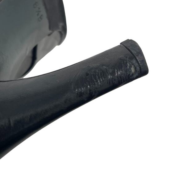 Gucci Knee-High Boots - Black Leather with Gold Buckle Hardware - Size 6.5 - Picture 7 of 12